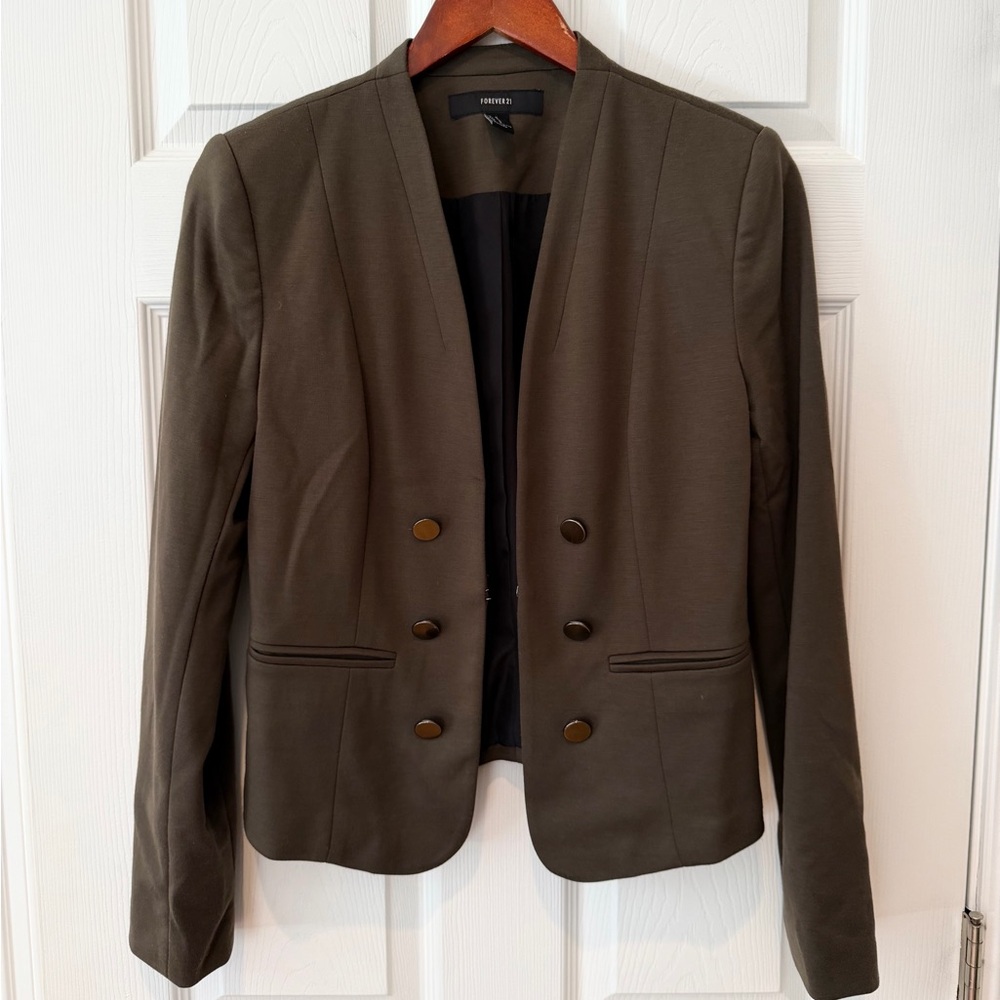 Olive Blazer Jacket
